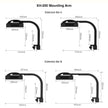 aquarium light mounting arm, reef tank light bracket, LM25 Pro mounting system, aquarium LED light holder, rimless tank light mount, marine aquarium lighting accessory, Seatorch mounting arm, reef aquarium light support, Ecotech marine Radion compatible